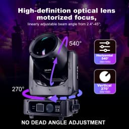 POLET Bulbs Light 7rBeam Moving Head Light Sharpy MINI Stage Decoration For Fashion Show Wedding Party Music Festival djlighting