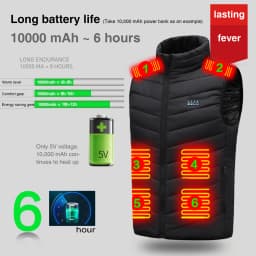 Electric Heating Sportswear 21 Areas Windproof Warm Heat Clothes Electric Heated Jackets for Skiing Hiking Camping