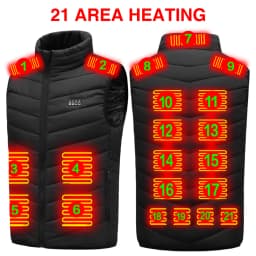 Electric Heating Sportswear 21 Areas Windproof Warm Heat Clothes Electric Heated Jackets for Skiing Hiking Camping