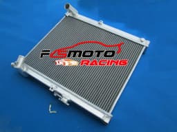 aluminum radiator & fan for 1986 1987 1988 Mazda RX7 RX-7 FC3S FC-3S S4 MT new