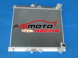 aluminum radiator & fan for 1986 1987 1988 Mazda RX7 RX-7 FC3S FC-3S S4 MT new
