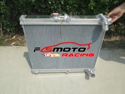 aluminum radiator & fan for 1986 1987 1988 Mazda RX7 RX-7 FC3S FC-3S S4 MT new