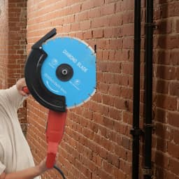 3KW Electric Concrete Saw w/350mm Blade,Wet Dry Cutting Saw Handheld Circular Saw Grooving Machine Wall Slotting Machine 3800RPM