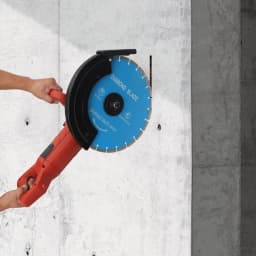 3KW Electric Concrete Saw w/350mm Blade,Wet Dry Cutting Saw Handheld Circular Saw Grooving Machine Wall Slotting Machine 3800RPM