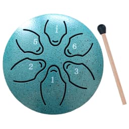 3 Inches 6 Notes Rain Drum for Outside Hand Pan Drum Percussion Musical Instruments for Yoga Meditation Unique Gift