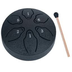 3 Inches 6 Notes Rain Drum for Outside Hand Pan Drum Percussion Musical Instruments for Yoga Meditation Unique Gift