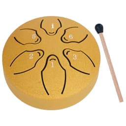 3 Inches 6 Notes Rain Drum for Outside Hand Pan Drum Percussion Musical Instruments for Yoga Meditation Unique Gift