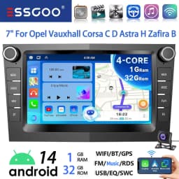 7" Android 14 Car Stereo For Opel/Vauxhall Corsa D Astra H Zafira Vivaro Zafira Combo Signum Tigra Carplay GPS NAVI AI Voice RDS
