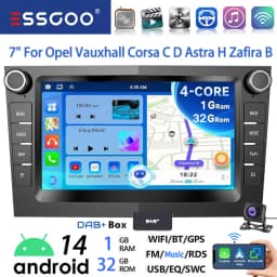 7" Android 14 Car Stereo For Opel/Vauxhall Corsa D Astra H Zafira Vivaro Zafira Combo Signum Tigra Carplay GPS NAVI AI Voice RDS