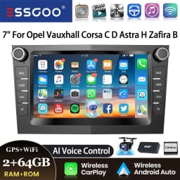 7" Android 14 Car Stereo For Opel/Vauxhall Corsa D Astra H Zafira Vivaro Zafira Combo Signum Tigra Carplay GPS NAVI AI Voice RDS