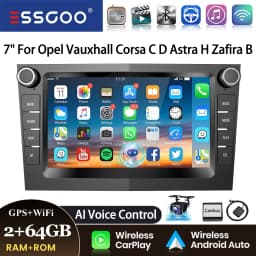 7" Android 14 Car Stereo For Opel/Vauxhall Corsa D Astra H Zafira Vivaro Zafira Combo Signum Tigra Carplay GPS NAVI AI Voice RDS