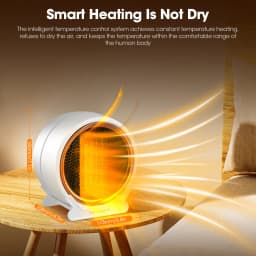 Fan Heater Energy Efficient, 1000W/660W Mini Space Heaters,Small Cute Personal Electric Heater, Quiet Operation, 3 Settings