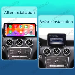 BONROAD 2400*900 12.3'' Ultra Thin Linux Touch Screen Car Multimedia Wireless CarPlay Android Auto Airplay Autolink Mirroring Radio Stereo For Mercedes Benz A Class GLA CLA W176 C177 X156 W463 NTG 4.5 5.0