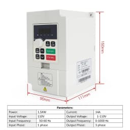 RTM-80-2.2 80*246mm 2.2KW ER20 Water Cooled Cooling Spindle Motor CNC Router Milling Kit +Frequency Converter