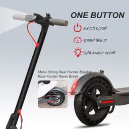 AOVOPRO Electric Scooter Top Speed: 19 Mph Range: 21.75 Miles Peak Power: 350W Suitable For Adults Foldable Electric Scooter