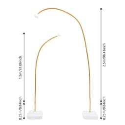 2PCS Balloon Stand Arch Frame Free Bending Balloon Stand W/Base 1.5+2M DIY Tube Wedding Baby Shower Birthday Party Decor