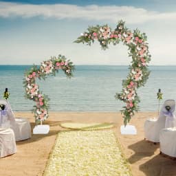 2PCS Balloon Stand Arch Frame Free Bending Balloon Stand W/Base 1.5+2M DIY Tube Wedding Baby Shower Birthday Party Decor