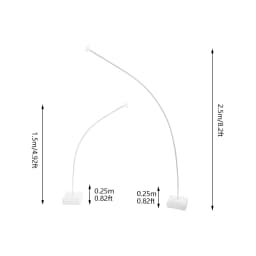 2PCS Balloon Stand Arch Frame Free Bending Balloon Stand W/Base 1.5+2M DIY Tube Wedding Baby Shower Birthday Party Decor