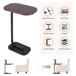 C-Shaped Side Table Portable Corner Table Small Snack Coffee Tables Home Light Luxury Sofa Side Table Home Bedroom Furniture New