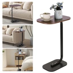 C-Shaped Side Table Portable Corner Table Small Snack Coffee Tables Home Light Luxury Sofa Side Table Home Bedroom Furniture New