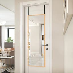 Metal frame right angle full length mirror, door hanging full length mirror vanity mirror wall mirror, 28cmWx118cmH