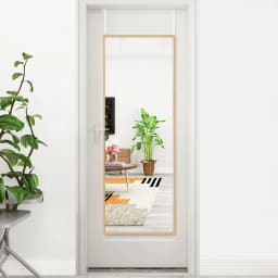 Metal frame right angle full length mirror, door hanging full length mirror vanity mirror wall mirror, 28cmWx118cmH