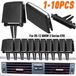 1-10PCS Car Front A/C Air Vent Outlet Tab Clip Repair Kit for 05-12 BMW 3 Series E90 Auto Air Conditioning Vent Outlet Tab Clip