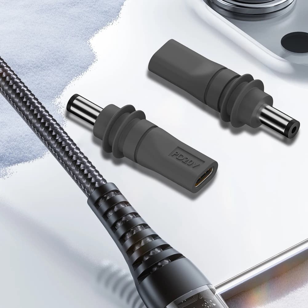 For Starlink Mini Gen 3 USB C To DC Power Adapter 100W DC Power Type-C Input Replacement Cable Barrel Jack Charging Cable