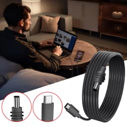 For Starlink Mini Gen 3 USB C To DC Power Adapter 100W DC Power Type-C Input Replacement Cable Barrel Jack Charging Cable
