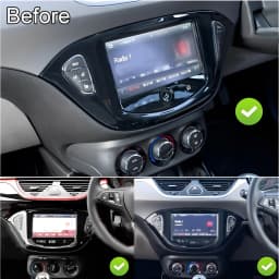Android 13 car navigation 9-inch black frame - fit for carplay Android auto Compatible for Opel Corsa 2015-2019