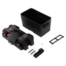Battery Box Boat Multifunctional Battery Box for Boat Motor with Double USB Connection Battery Box Voltage Monitoring for Marine