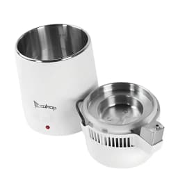 4L Countertop Home Water Distiller Machine With Activated Carbon Filter Food-grade 304 stainless steel Portable Distiller, White