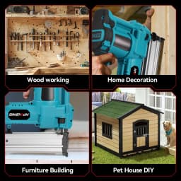 ONEVAN 2in1 Brushless Electric Nail Gun F15-F50 K410-K4 Cordless 2Gear Stapler Framing Nailer Power Tool For 21V 18V Battery