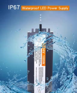 IP67 Waterproof Switching Power Supply Transformer AC 110V~220V To DC 12V 24V Lighting Driver 30W 50W 100W 200W  250W 300W 400W