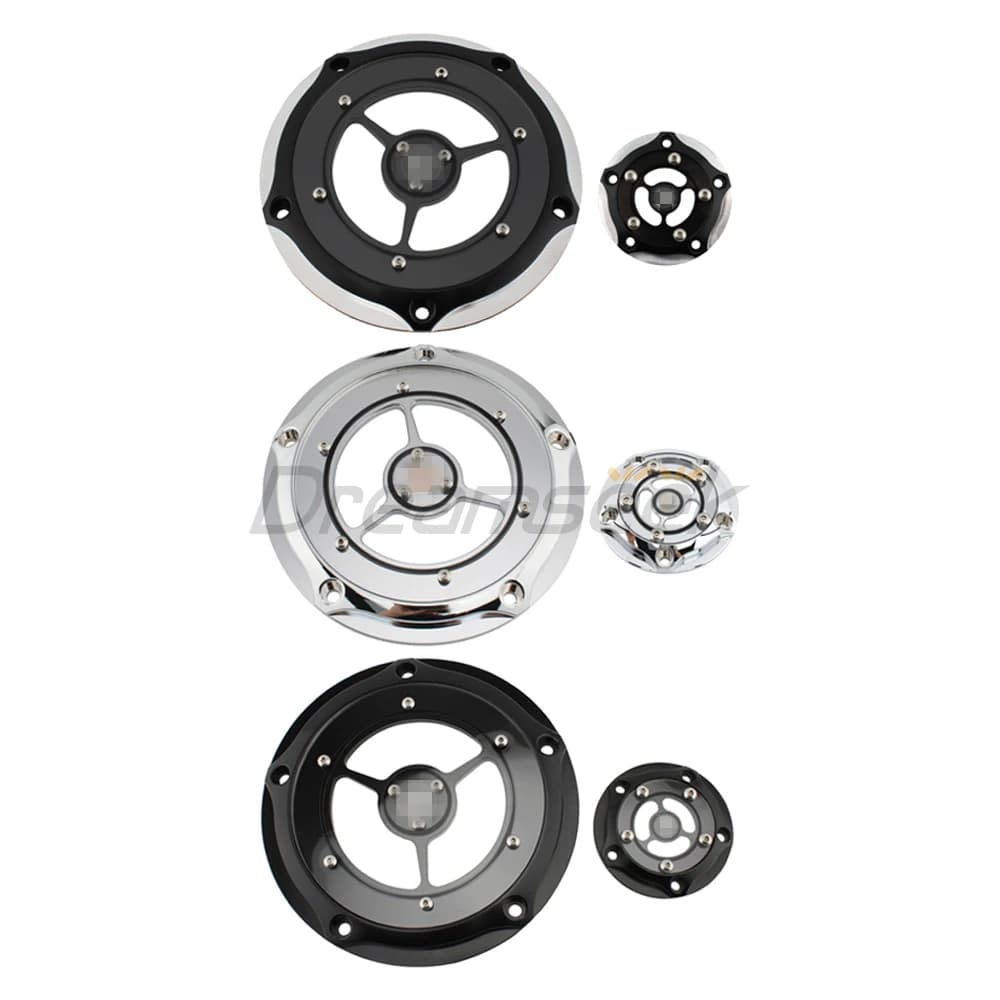Derby Cover Timing Timer Cover for Harley Dyna Super Glide Softail Street Glide Motorcycle Engine Clutch Transparent Covers