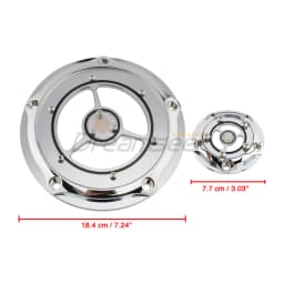 Derby Cover Timing Timer Cover for Harley Dyna Super Glide Softail Street Glide Motorcycle Engine Clutch Transparent Covers