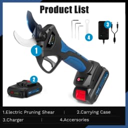 2AH 4 Gear Cordless Pruner Shear Efficient Fruit Tree Bonsai Pruning Electric Tree Branches Cutter For Makita Battery