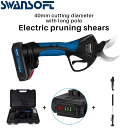 2AH 4 Gear Cordless Pruner Shear Efficient Fruit Tree Bonsai Pruning Electric Tree Branches Cutter For Makita Battery