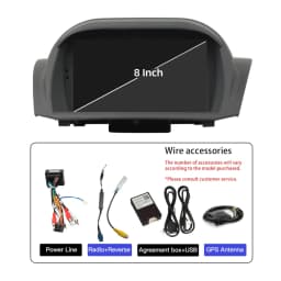 Android 13.0 CarPlay Car Multimedia Player 8G 256G GPS Navigation RDS 4G WiFi Bluetooth DSP Car Radio For Ford Fiesta 2013-2016