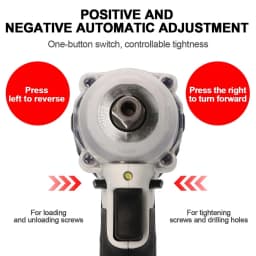 580NM Cordless Electric Impact Wrench 1/2 inch Power Tools Compatible Makita 21V 1/2PCS Battery Wrench with Toolbox Set
