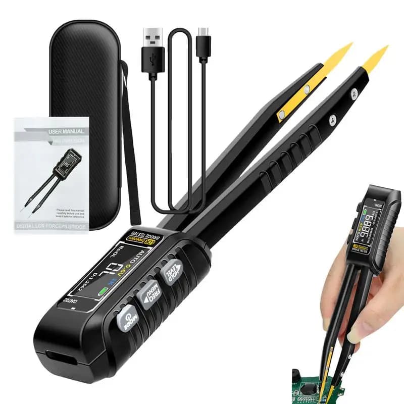 Electronic Component Analyzer Auto SMD Digital Meter Tester High Accuracy Component Analyzer With Display Component Recognition