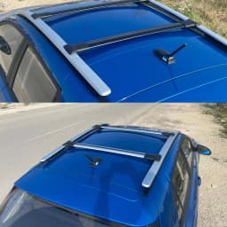 Roof Rack Cross Bars for Nissan Navara 2016-2023; Compatible with Raised Roof Rails and Roof Bars – 2 Pcs Aluminum Rail Carrier