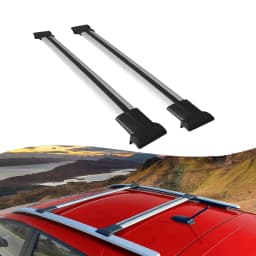 Roof Rack Cross Bars for Nissan Navara 2016-2023; Compatible with Raised Roof Rails and Roof Bars – 2 Pcs Aluminum Rail Carrier