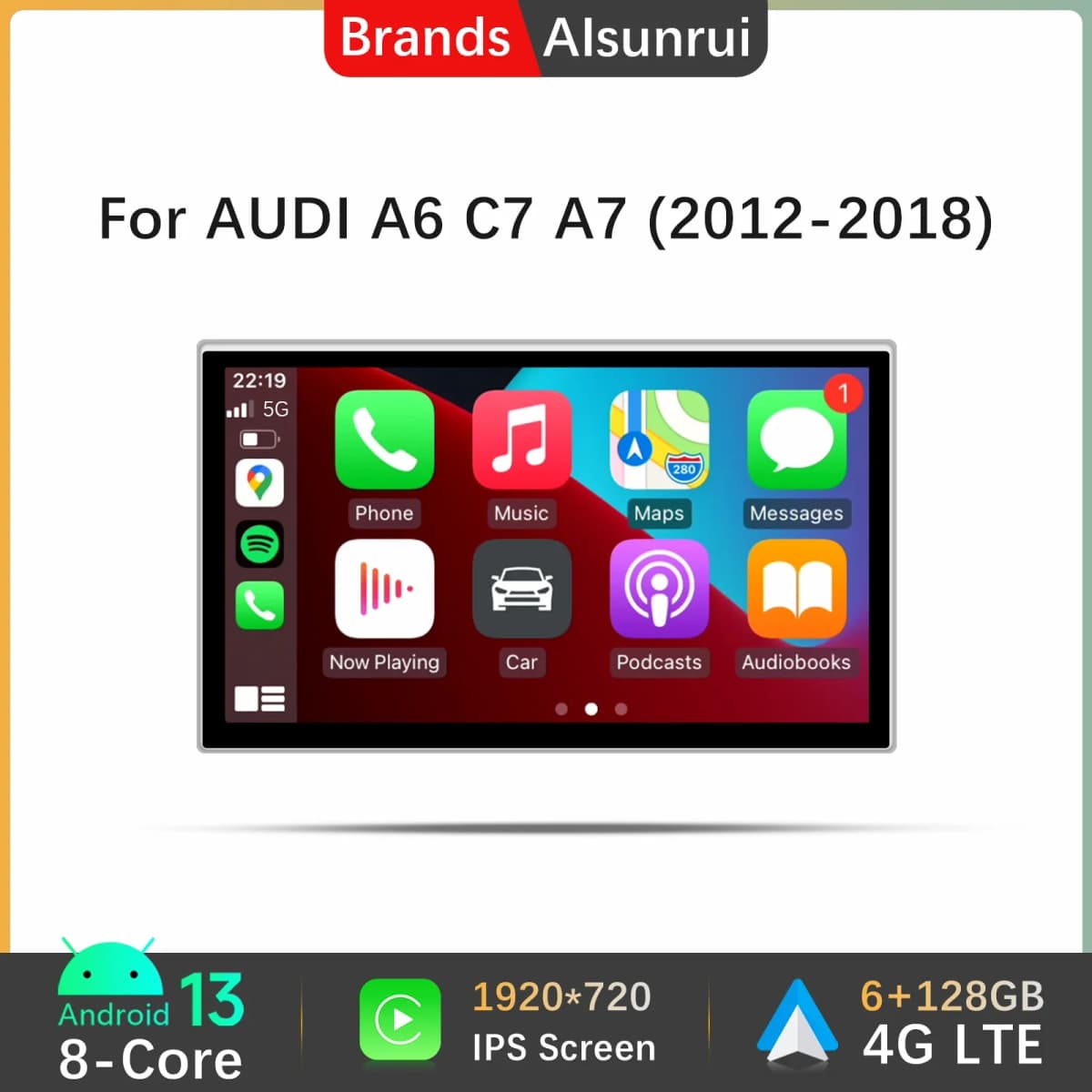 Android 14 CarPlay For Audi A6 C7 A7 2012~2018 MMI 3G RMC Car Multimedia Player Navigation Auto Radio Stereo GPS Touch Screen