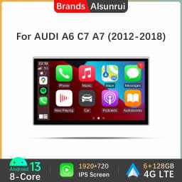 Android 14 CarPlay For Audi A6 C7 A7 2012~2018 MMI 3G RMC Car Multimedia Player Navigation Auto Radio Stereo GPS Touch Screen