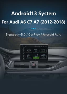 Android 14 CarPlay For Audi A6 C7 A7 2012~2018 MMI 3G RMC Car Multimedia Player Navigation Auto Radio Stereo GPS Touch Screen