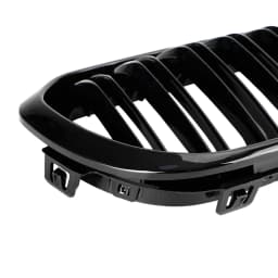 Artudatech Front Kidney Grill Grille Fit for BMW 1 Series F20 F21 2015-2017 Gloss Black Double