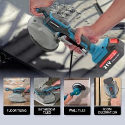2 Batteries Professional Tile Vibrator Suction Cup Tiling Laying Machine Tools