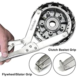 Motorcycle Clutch Hub Basket Holder Flywheel Holding Hand Tool Lockable Clamp Garage