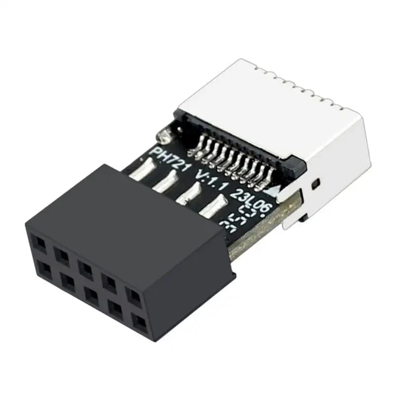 USB C Motherboard Adapter TYPE-C socket 9-pin Chassis motherboard USB2.0 9PIN High-Speed Male to Type-E Female Extension Adapter